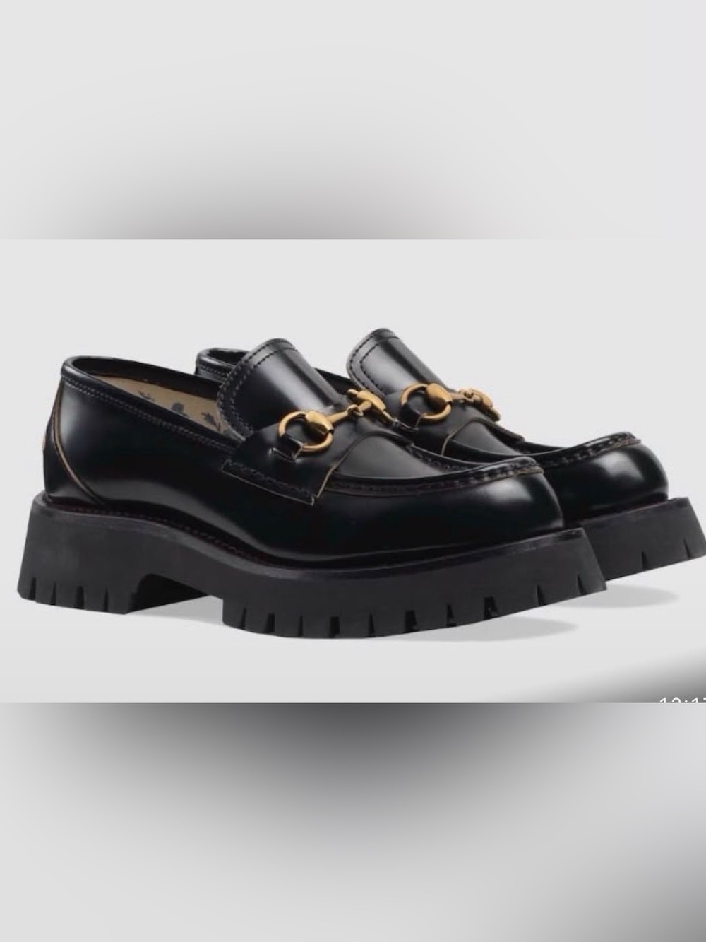Gucci Women Lug Sole Loafer with Horsebit